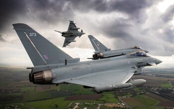 RAF fighter jet Typhoon Russia Ukraine war invasion