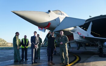 Rishi Sunak visited RAF Coningsby in Linconshire last year when the project was announced