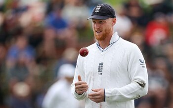 England's captain Ben Stokes is seen during day three of the second cricket Test match between New Zealand and England at the Basin Reserve in Wellington. England Test captain Ben Stokes is still unable to bowl and is only "batting cover", his coach at IPL side Chennai Super Kings says, in a fresh injury scare weeks before the Ashes
