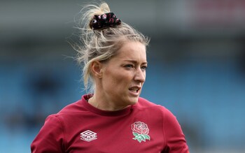 Natasha Hunt before England's international match against Canada - Natasha Hunt handed Red Roses contract a year after World Cup snub