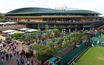 General view across the grounds of the recently refurbished Court 1 - Wimbledon must expand to keep pace with other grand slam tournaments